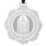 Pt950 Platinum Amitabha Guardian Pendant - Dog & Boar Zodiac Birth Buddha